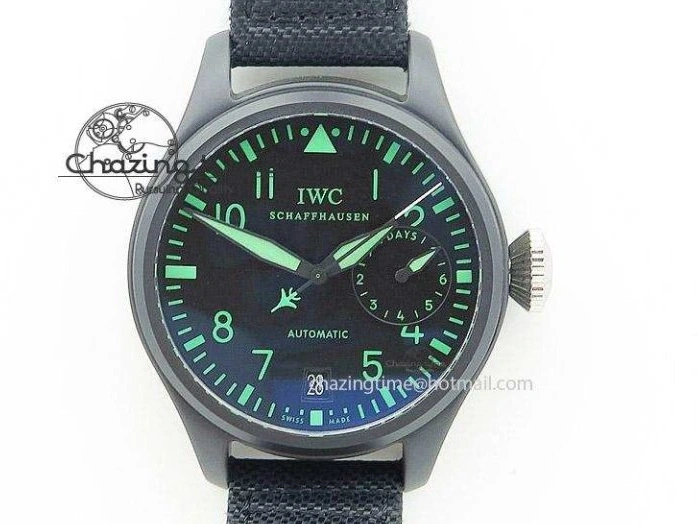 MIROTIME 0507 Supportive Big Pilot IW501008 “Boutique London” SS ZF Best Edition Blue Dial on Blue Leather Strap A 7106